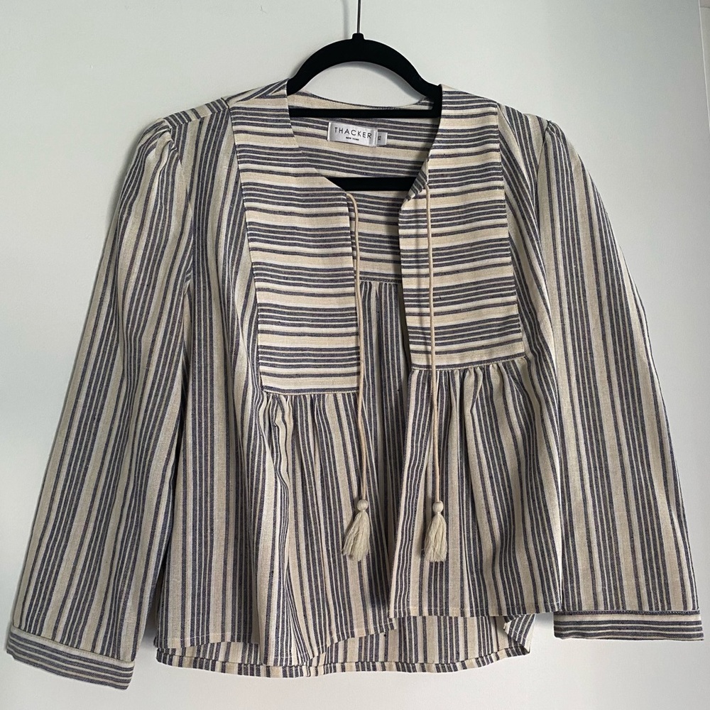Thacker linen blazer